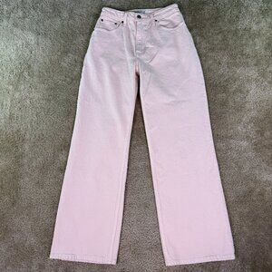 Abercrombie & Fitch Women's High Rise Jeans - Light Pink
